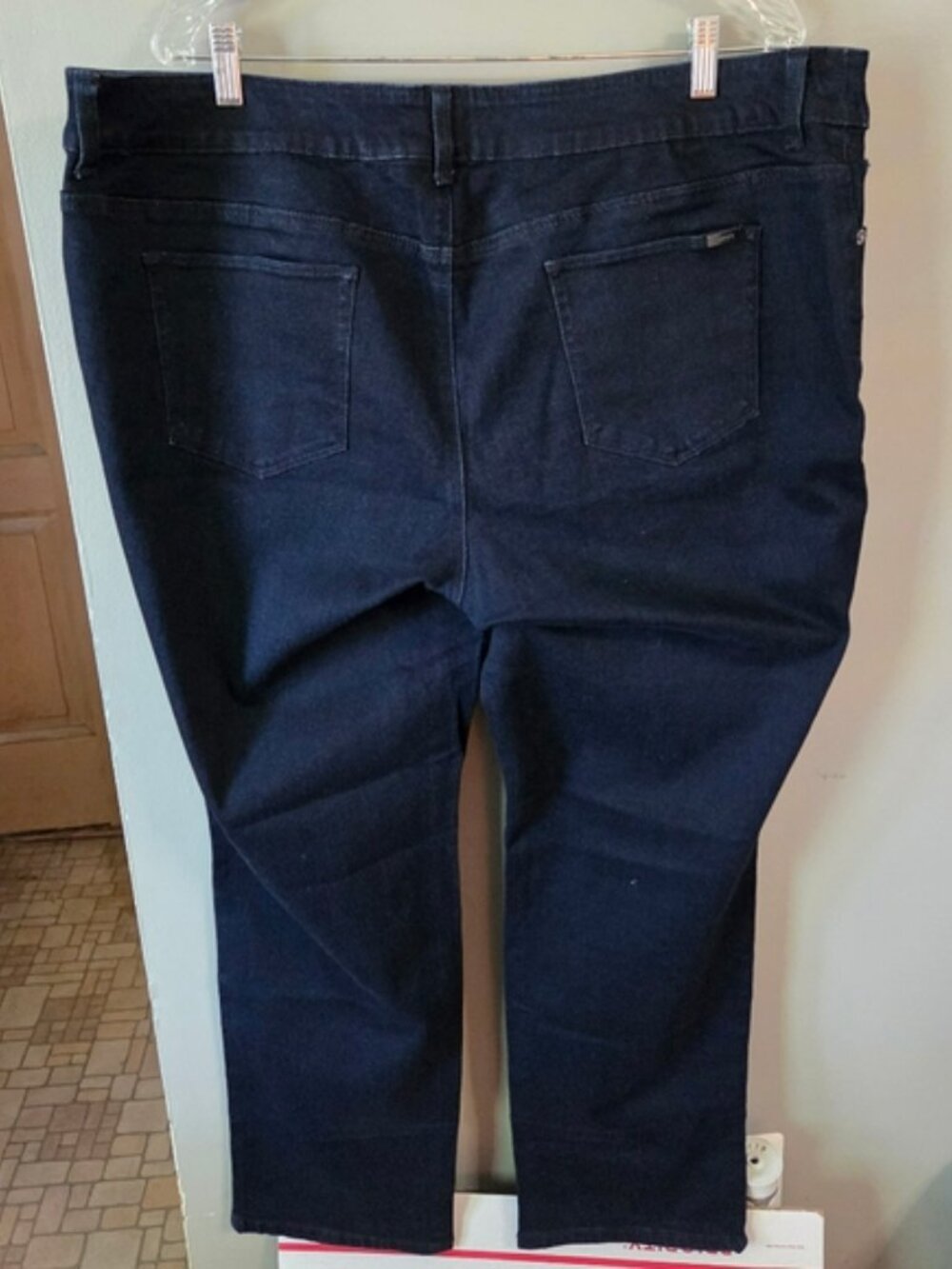 Chico's Navy Straight Leg Jeans - Picture 4 of 5